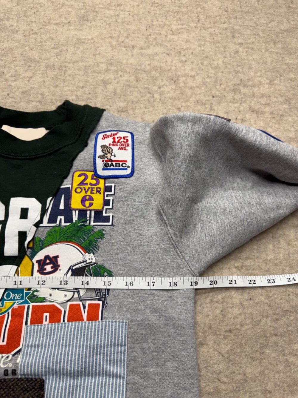 Riley Vintage Patchwork Crewneck Sweatshirt Women's Size XS - Picture 9 of 10